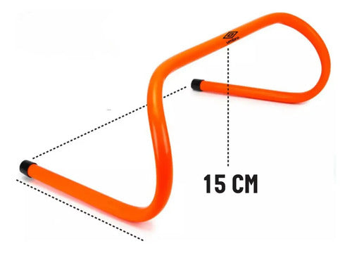 Valla De Entrenamiento 15cm De Altura Pvc Resistente Umbro Naranja