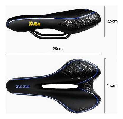 Asiento Bicicleta Mtb Comodo Az-066 Zuba Bike Azul 28 Cm 16 Cm