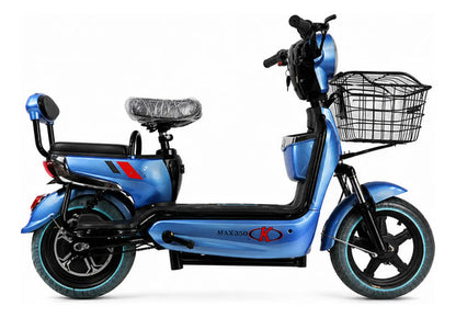 Moto Eléctrica 350w 48v 12 Max 350ah Varios Colores E Bike Multicolor