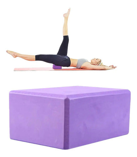 Bloque Ladrillo Yoga Goma Eva Pilates Deportes Gimnasia Mm