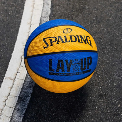 Balón De Baloncesto Spalding Lay-up Mini Outdoor 22 Blue-orange Azul