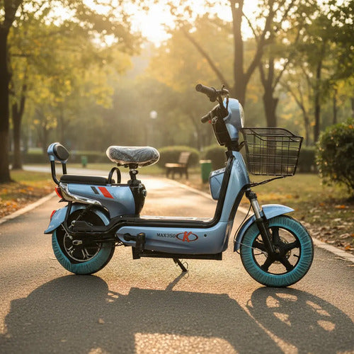 Moto Eléctrica 350w 48v 12 Max 350ah Varios Colores E Bike Multicolor