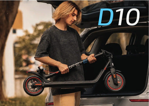 Monopatín Eléctrico Life-e D10 350w 30km/h Plegable Mmsports Negro