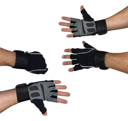 Guantes Para Pesas Crossfit Gym Negro - Rhino