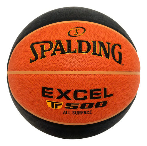 Pelota Basketball Spalding Tf500 N°7 Cuero Color Naranja Naranja