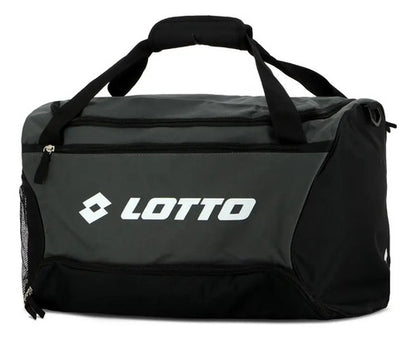 Bolso Deportivo Lotto Color Negro/gris Mmsports Negro/gris
