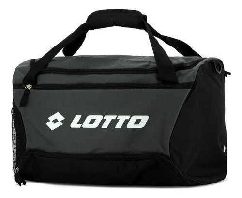 Bolso Deportivo Lotto Color Negro/gris Mmsports Negro/gris
