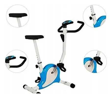 Bicicleta Fija Ergométrica Spinning Altura Regulable Knex Multicolor