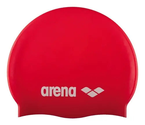 Gorra De Natación Para Niños Arena Classic Silicone Jr Color Rojo Talla Uni Diseño De La Tela Liso