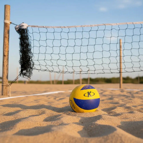 Pelota Volley K Pegada + Red Volley Medida Oficial Multicolor