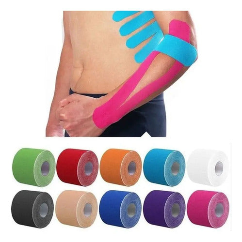 Cintas Kinesiologicas Linea Pro Neuromuscular Varios Colores Azul