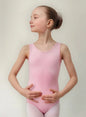 Malla Ballet Niña Sin Manga Rosa