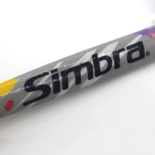 Palo Hockey Simbra School Madera Reforzado Iniciación Niño Color Blanco/rosa Talle 30