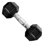Mancuerna Hexagonales Hierro Recubierto 7.5kg Rhino Negro