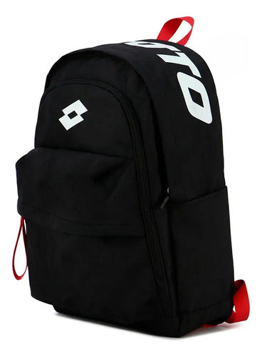 Lotto Giada Mochila Urbana Y Escolar Negro-blanco Liso