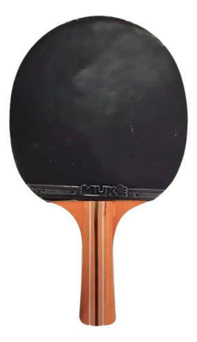 Paleta De Ping Pong 2 Estrella C/funda - Muke Rojo Cs (chino)