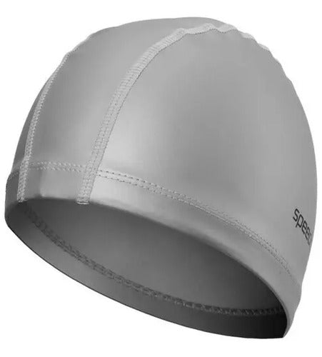 Gorro De Natacion Speedo Pace Textil Impermeable Piscina Color Gris