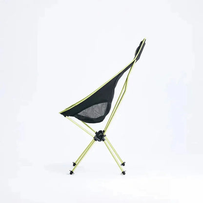 Silla De Camping Plegable De Aluminio Hawapi Atacama 125 Kg Preto/verde Limão
