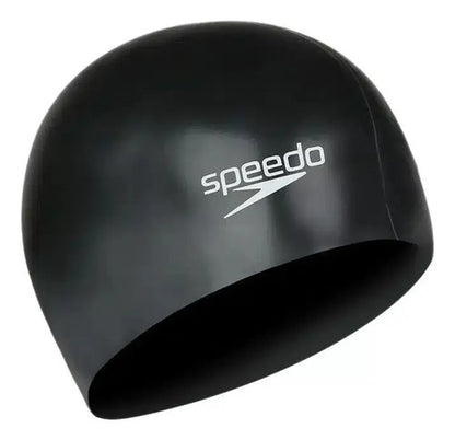 Gorro Natacion Speedo Plain Flat Junior Pileta Silicona Kids Color Negro Diseño De La Tela Liso Tamaño Unico