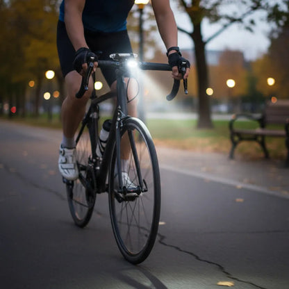 Luz Bicicleta Delantera O Trasera Luz Roja Y Blanca Usb Led Negro