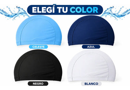 Gorra Lycra Natación Unisex Piscina Suave Y Cómoda Multicolor