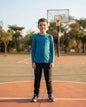 Remera Térmica Manga Larga Niños Elite Uv50+ Mmsports Azul Petróleo Liso 6