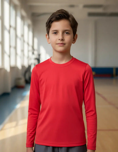 Remera Térmica Manga Larga Niño/a - Elite Mmsports