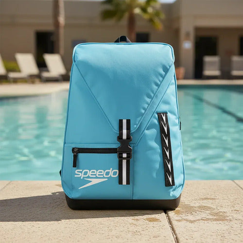 Mochila Bolso Deportivo Speedo Team Bag 35 Mmsports Celeste Lisa