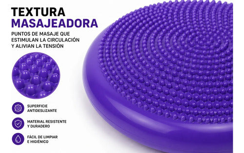 Pack X3 Disco De Equilibrio Massage Pillow 30 Cm Pilates Surtido