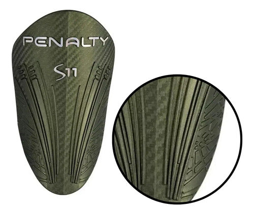 Canillera Penalty Futbol/hockey Profesional Con Media Adulto 01 Verde