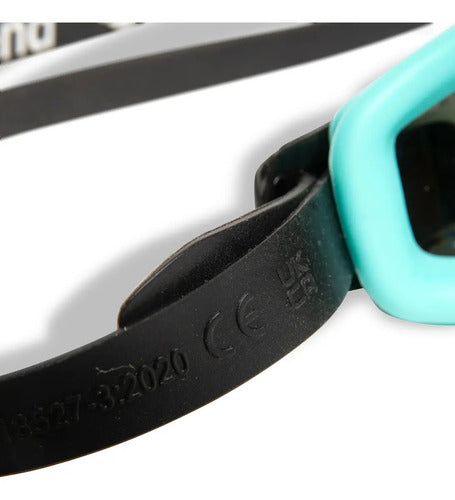 Lentes De Natación Adultos Arena Zoom X-fit Mirror Mmsports Turquoise Water Black 112