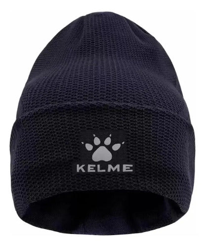Gorro De Lana Kelme Navy Blue Azul Marino Unico Liso
