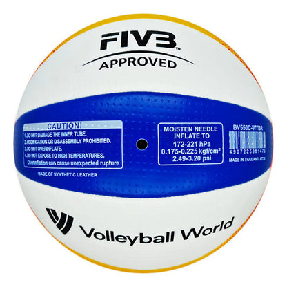 Mikasa Bv550c Balón Vóley Playa Blanco/amarillo/azul Mmsport Blanco/amarillo/azul