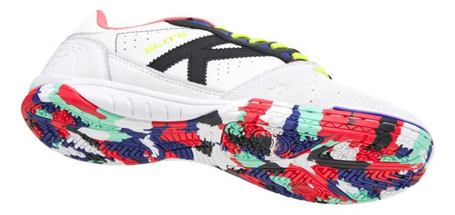 Botín Kelme Futsal Elite – Blanco/Negro
