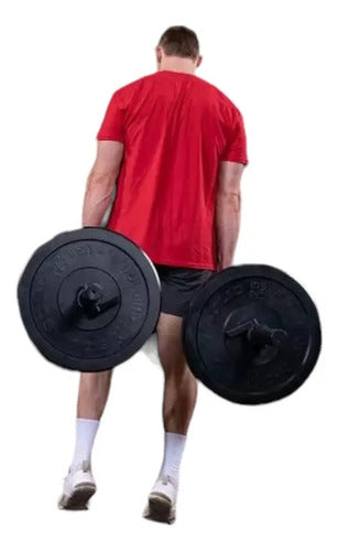 Barra Profesional Olimpica Farmers Walk 12,5kg Livepro Negro