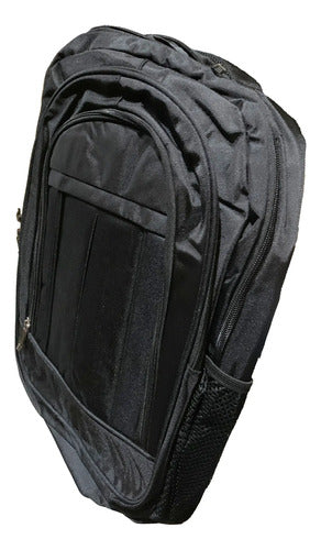 Mochila Sm Urbana 25 L Con Compartimentos - Negra Negro Liso
