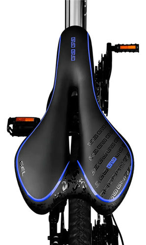 Asiento Bicicleta Mtb Comodo Az-066 Zuba Bike Azul 28 Cm 16 Cm