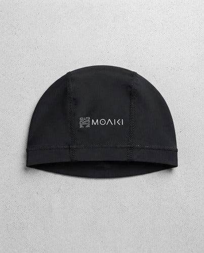 Gorra De Natación Polyester Moaki Mahana Tela Negro Negro Lisa Unico