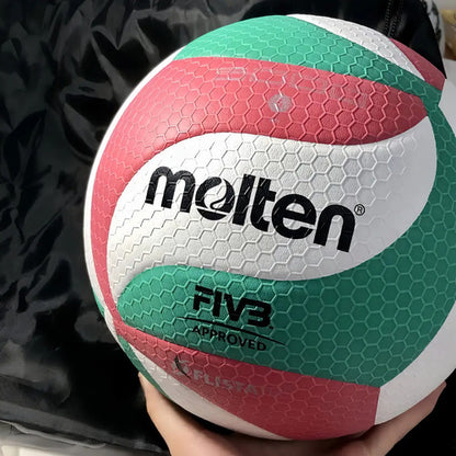 Pelota De Voley Molten V5m 5000 Nº 5 Color Blanco/verde/rojo Para Indoor