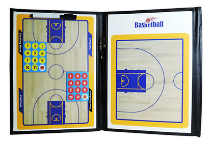 Tabla Táctica Dt Basket Completa Con Ficha Magnética Negro