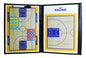 Tabla Táctica Dt Basket Completa Con Ficha Magnética Negro