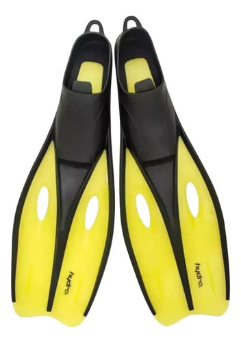 Patas De Rana Hydro Adulto Silicona Buceo Mmsports Amarillo L