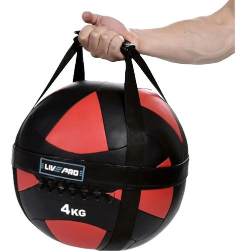 Bolsa Para Agarres Red Wall Ball Gym Fitness - Livepro Negro
