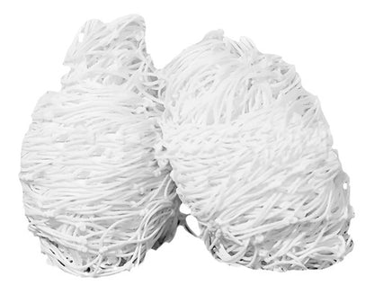 Par De Cables De Velo Tipo Red Para Campo De Fútbol Gol, Protección Uv De 4 Mm Blanco