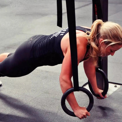 Anillas De Crossfit Knex Gimnasia Gimnasio Entrenamiento Negro