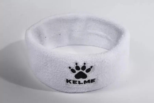 Vincha Deportiva Kelme Tela Toalla Blanco Liso