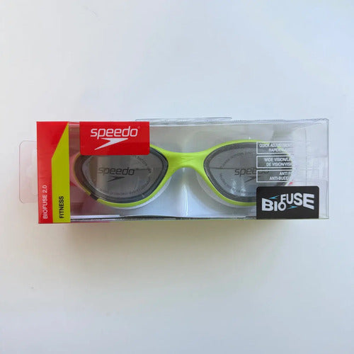 Antiparras De Natación Speedo Biofuse 2.0 Fitness Color Verde Limón