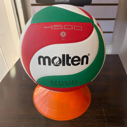 Pelota Voley N°5 Profesional V5m-4500 Molten Blanco C/verde Y Rojo