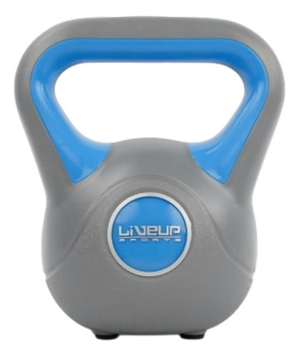 Kettlebell Rusa Plástica 3 Kg - Liveup Azul
