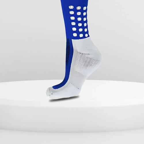 Matis De Fútbol Con Forma De Media Penalización, Extra Largas, Para Adultos, Color Azul, Blanco Y Negro Azul-blanca-negra 39-44